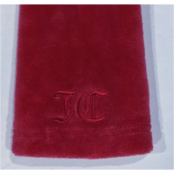 Crushed velvet Juicy Couture rusched hot pink Holiday dress - Picture 7 of 8